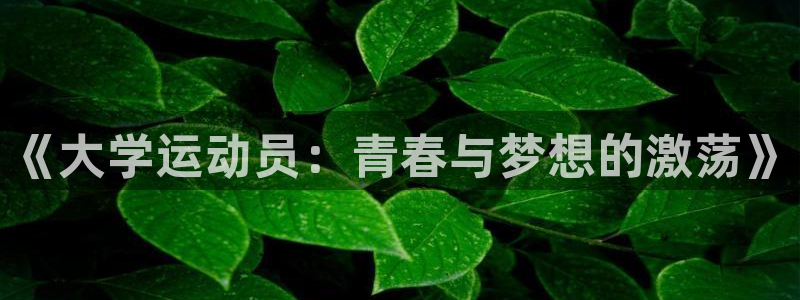 意昂5Kgame体育用品：《大学运动员：青春与梦想的激荡》
